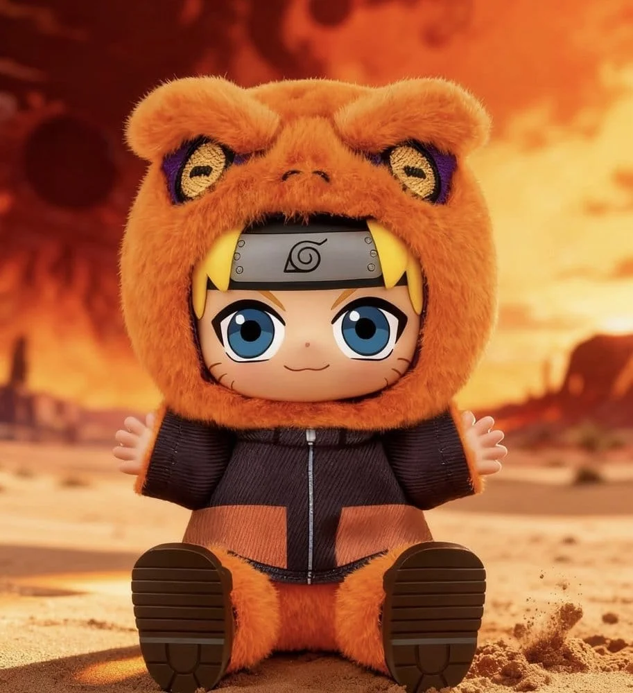 Naruto Vinyl Face Mini Plush Cute Beasts Blind Box 15 cm - 1 Unidade Aleatória